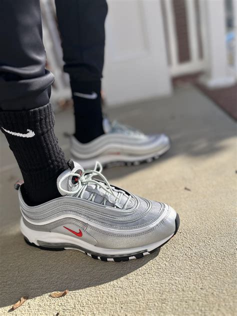 nike air 97 schwarz silber|nike 97 og silver bullet.